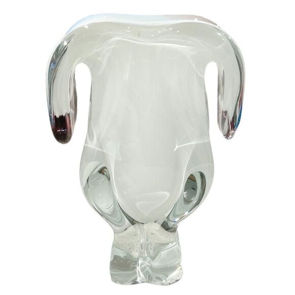 Bohemia Czech Republic Pink Blue and Brown Art Glass Hand Blown Glass Vase - Picture 6 of 9